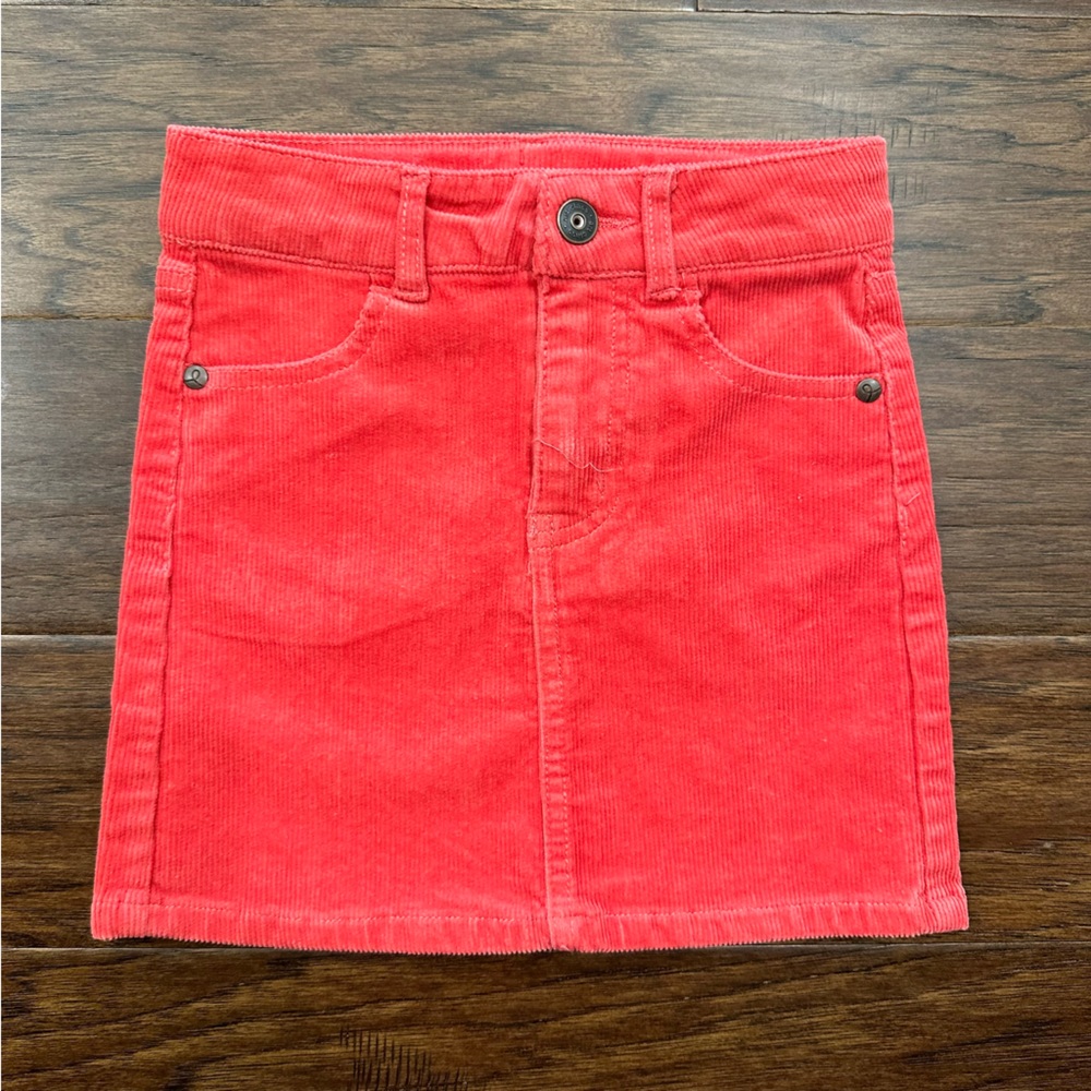 Art Class Corduroy Mini Skirt - Coral S (6/6x)